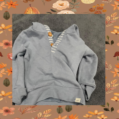 #69 REDUCED 18-24 Month Light Blue Hoodie