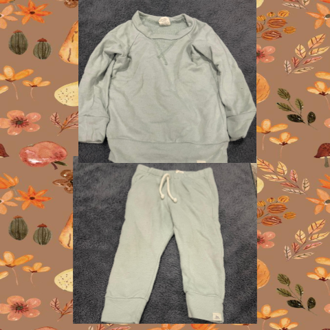 #69 REDUCED 12-18 Month "Glacier" Sweatshirt & Jogger Set