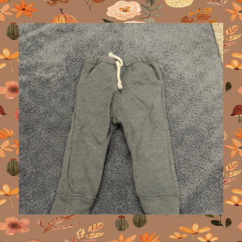 #69 REDUCED 3-6 Month Charcoal Gray Joggers