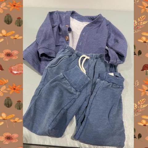 #54 Cardigan & Pants Set 3T