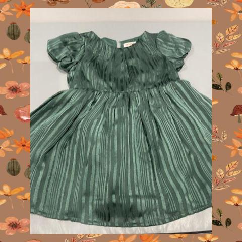 #54 Green Holiday Dress 4T