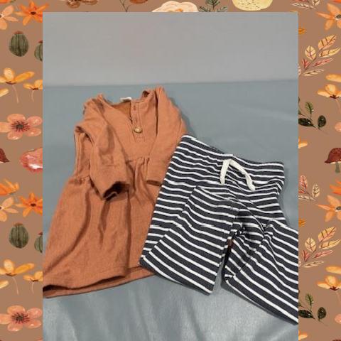 #54 Orange and Black Set 18-24 M