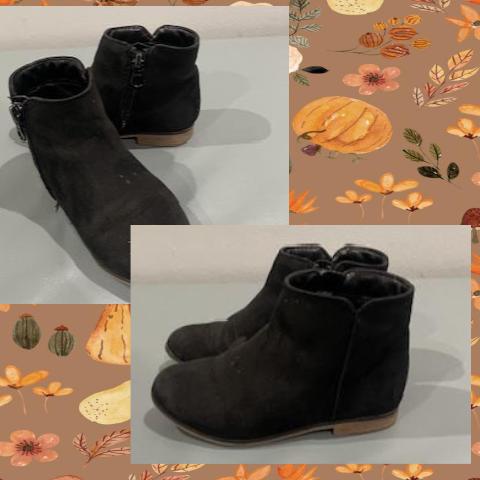 #54 Cat & Jack Black Boots size 10