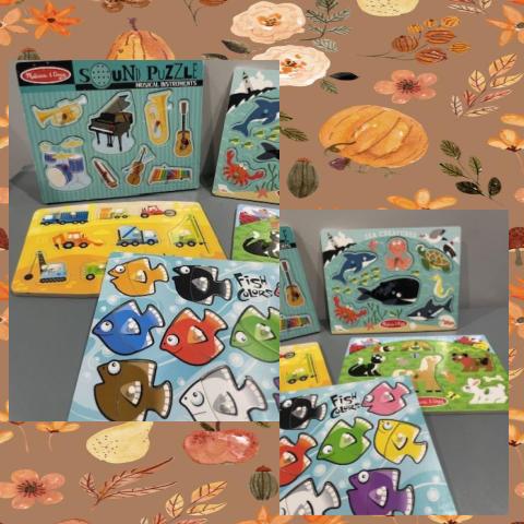 #54 Melissa & Doug Puzzle Set