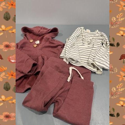 #54 Red & Stripe Set 12-18 Month