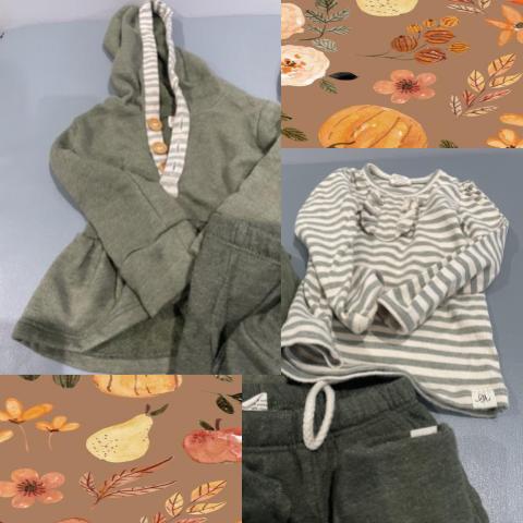 #54 Green & Stripe Set 12-18 M
