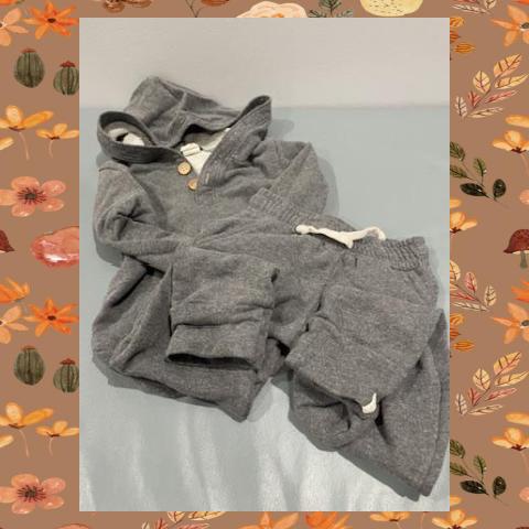 #54 Gray Sweatshirt Set 4T