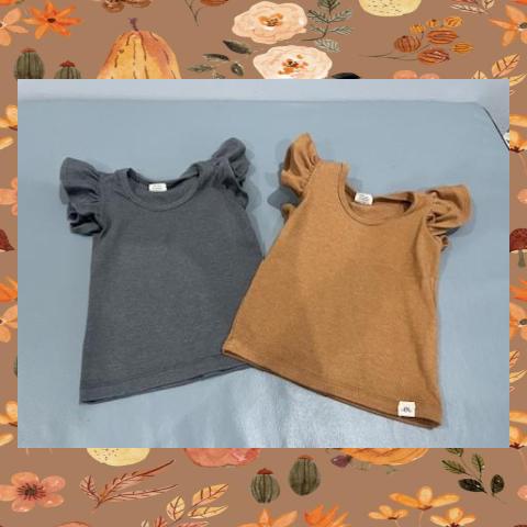 #54 Fall Ruffle Shirts 12-18 M