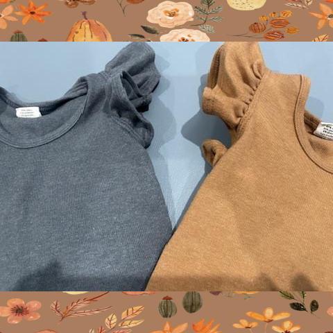 #54 Fall Ruffle Shirts 12-18 M