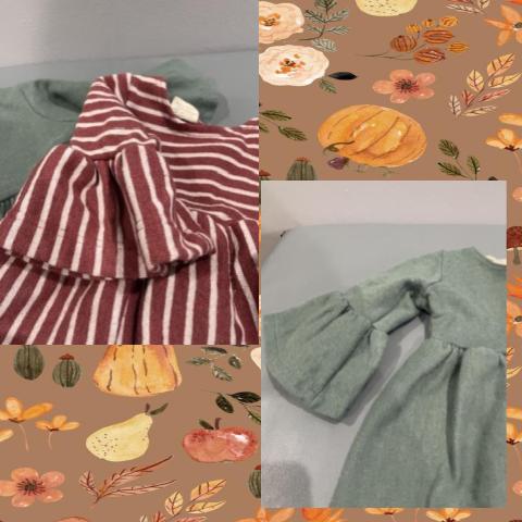 #54 Bell Sleeve Dresses Set 12-18 M