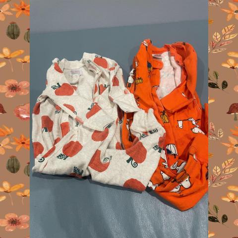 #54 Fall Pajamas 6-12 M