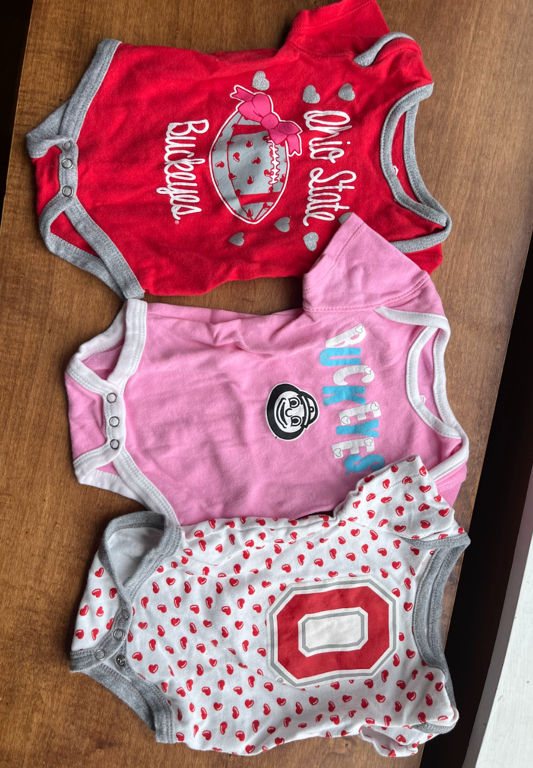 OSU Onesies Size 0-3M, Set of 3, $6 for all