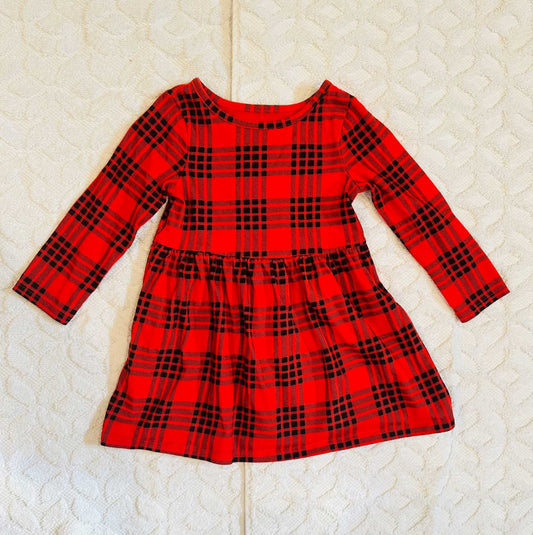 Seller #51: Cat & Jack Plaid Holiday Dress 2T