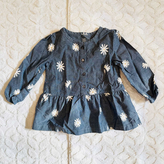 Seller #51: Carter's Girls Chambray Top 18M