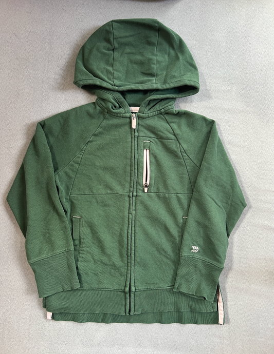#154 Size XS Boys All in Motion green zip-up hoodie, GUC