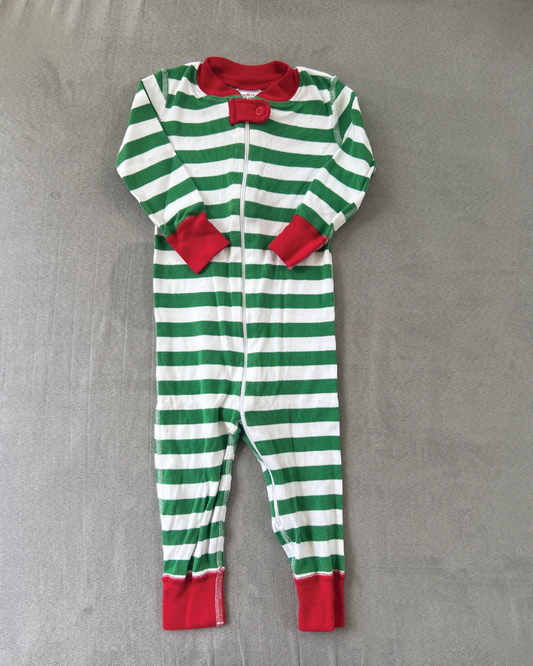 REDUCED #154 18-24mo Hannah Andersson Christmas striped PJs, VGUC