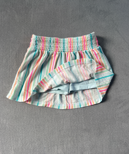 REDUCED #154 2T Girls Cat&Jack striped skort, VGUC