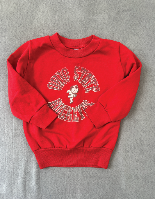 #154 Vintage Ohio State sweatshirt, says 2T but fits better 18mo