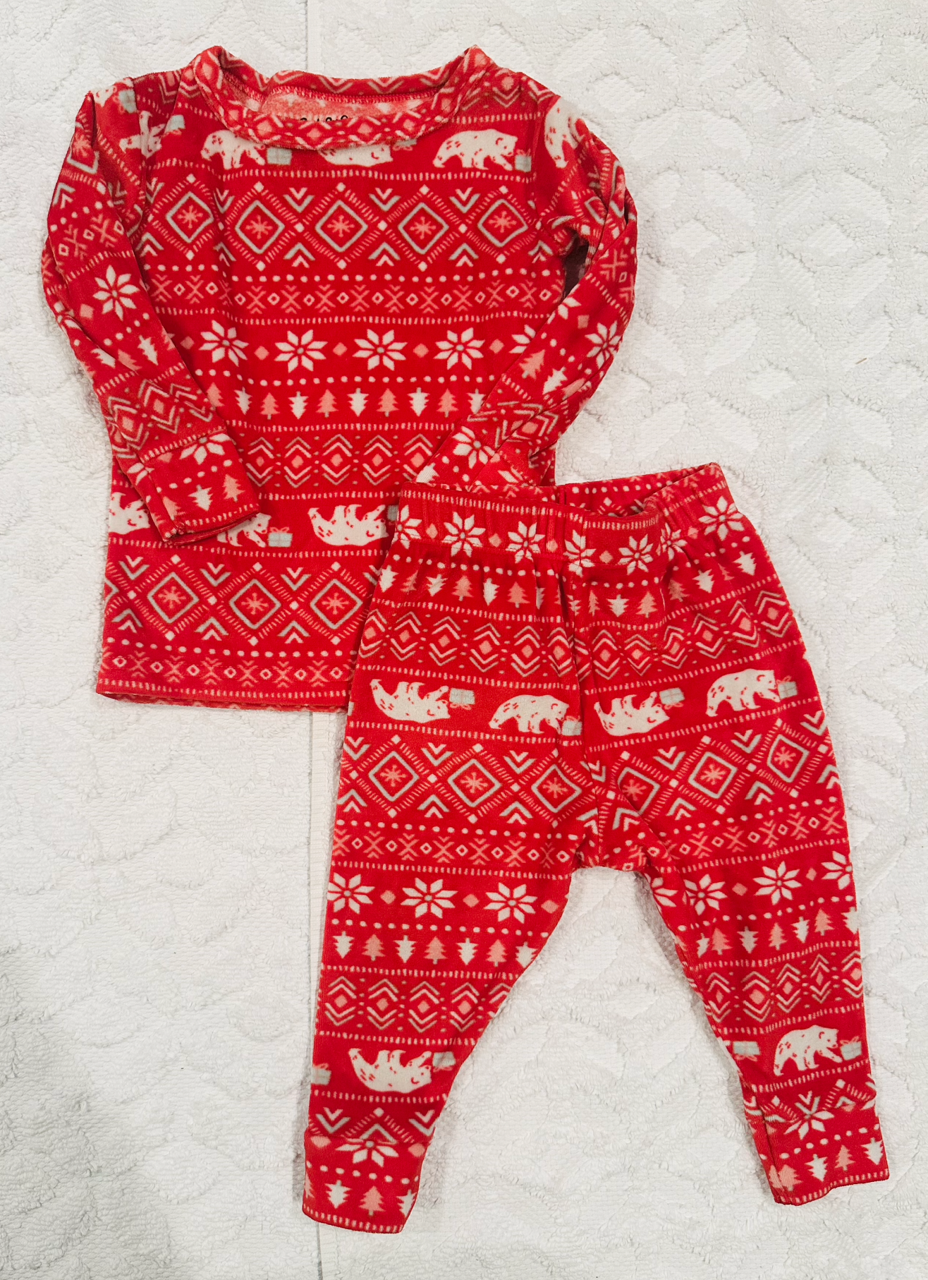 Seller #51: Cat & Jack Christmas Velour Pajamas 12 mo