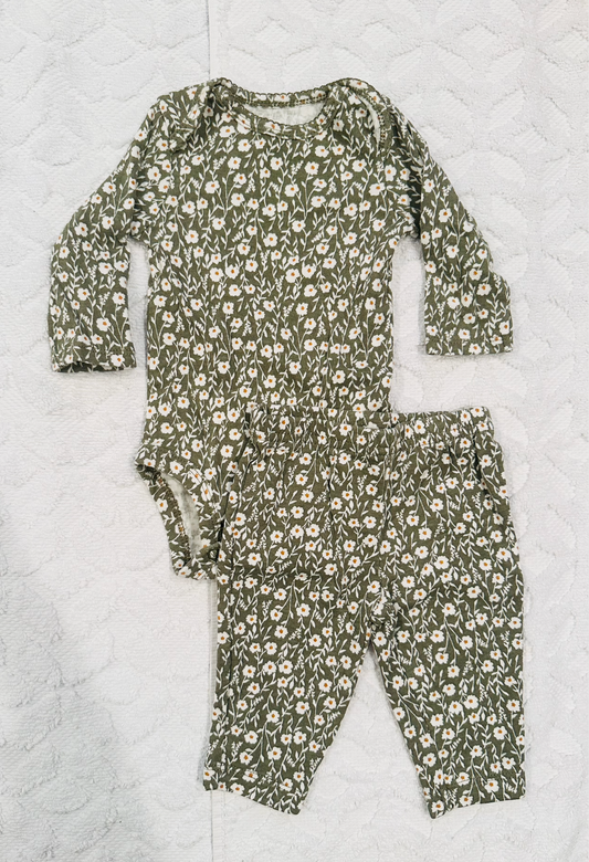 Seller #51: Carter's Girls Printed Bodysuit Set 3 m