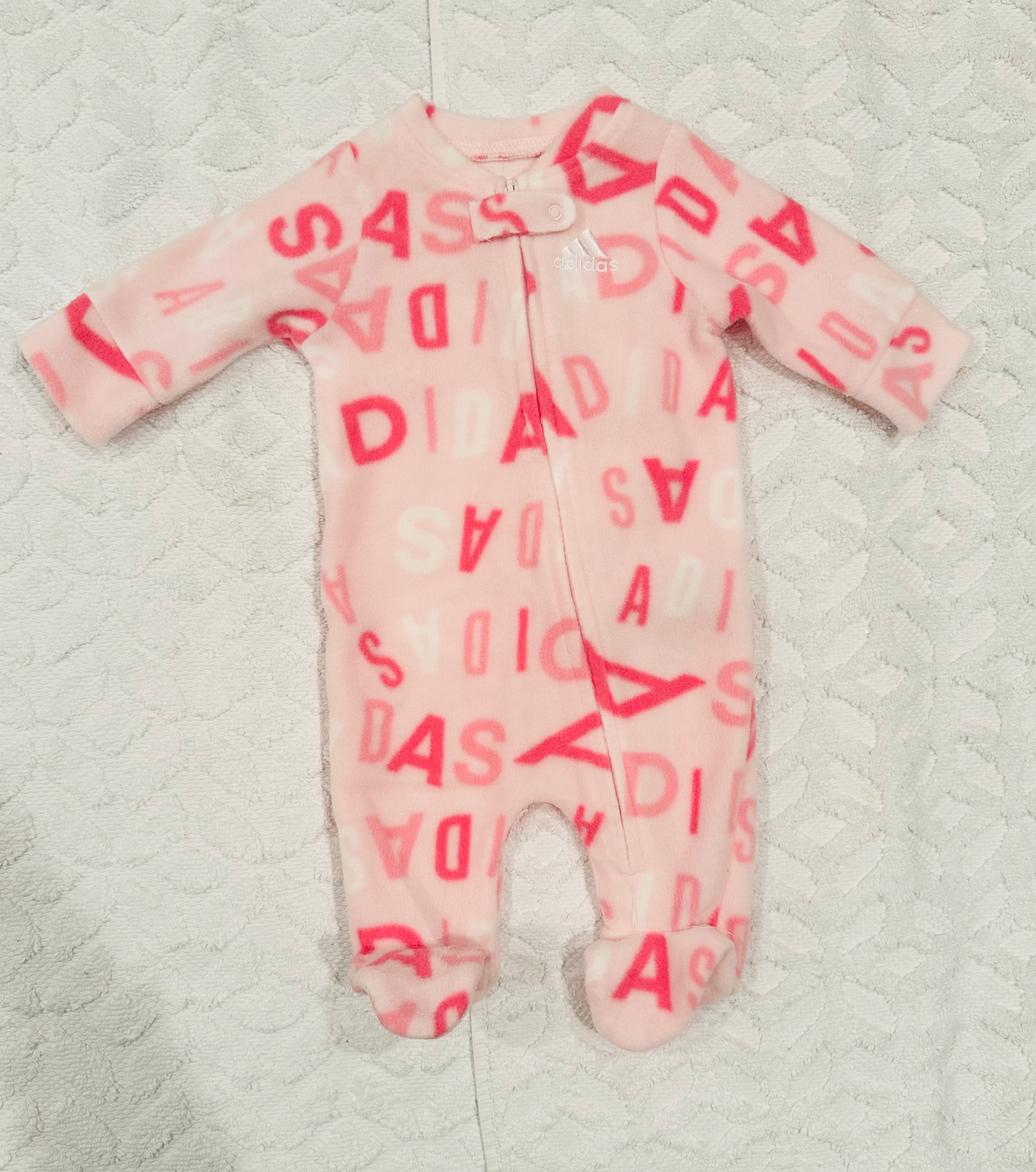 Seller #51: Adidas Girls Sherpa Onesie 0-3m