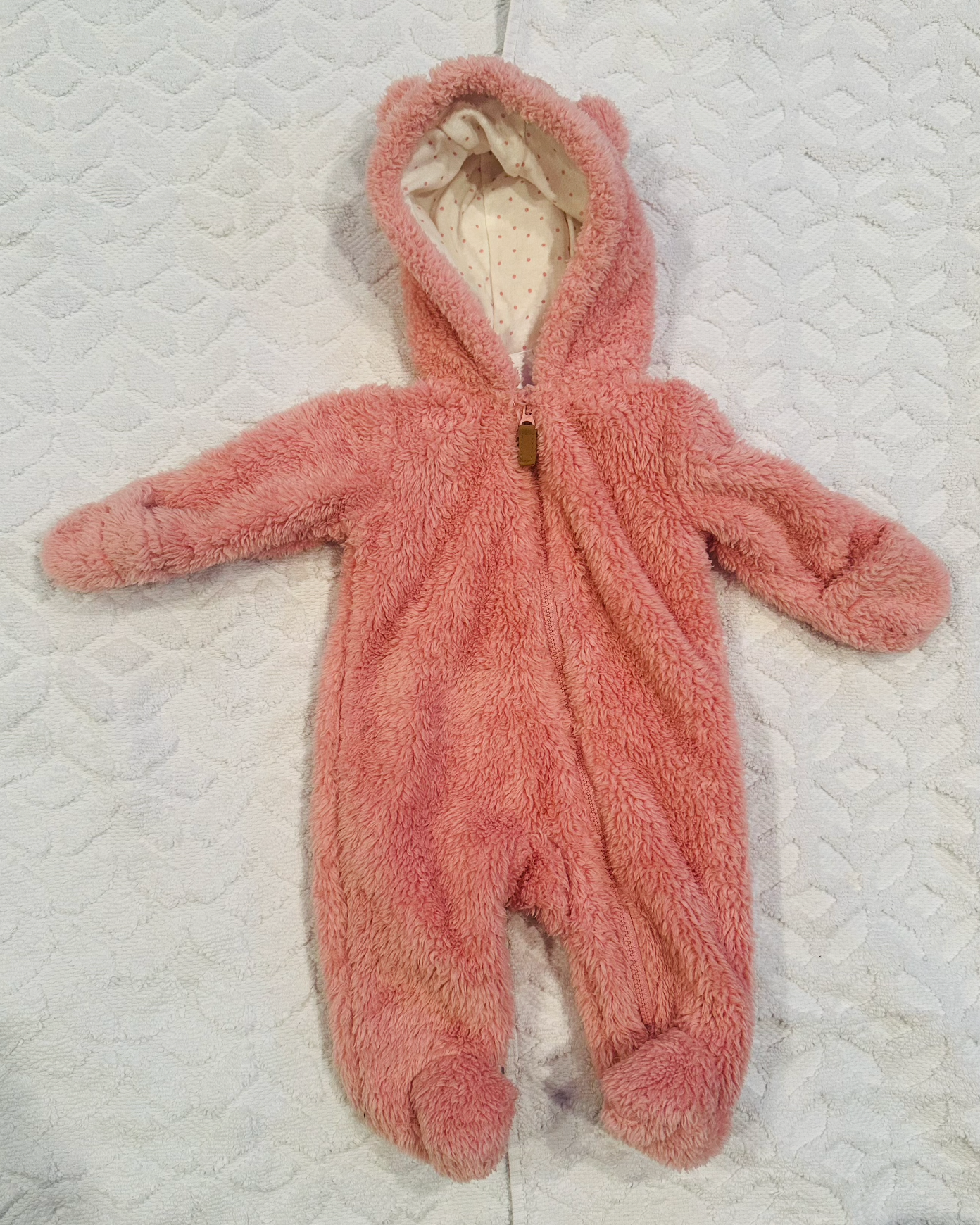 Seller #51: Carters Newborn Sherpa Suit