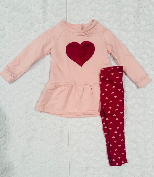 Seller #51: Koala Kids Girls Valentine's Dress Set 18 Months