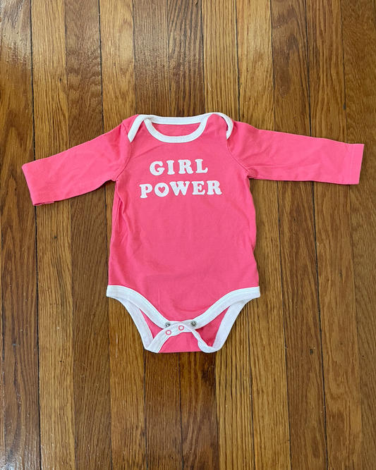 Girl Power pink long sleeve onesie - Cat and Jack size 0-3