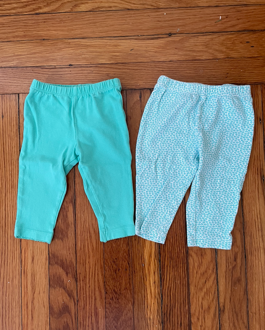Carter's pants - set of 2 - teal - girls size 6 months