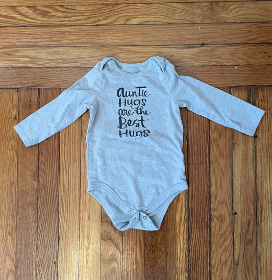 Auntie Hugs are the Best onesie - Cat and Jack - size 12 months gender neutral