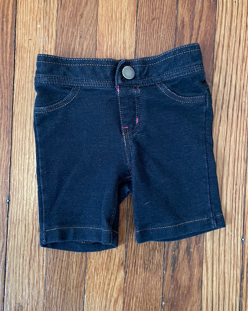Dark blue jean shorts - girls size 2T