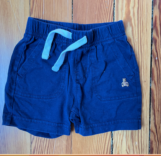 Baby Gap Navy Blue Shorts - 12-18 Months - Casual, Cotton, Pockets