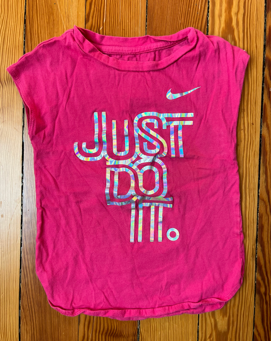 Nike Pink "Just Do It" T-Shirt - Size 4 / XS - EUC