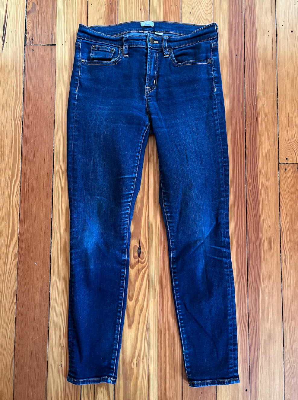 JCrew Denim Jeans - Size 27/28 - Dark Wash Skinny Jeans- EUC