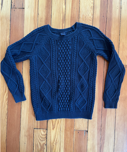 GAP Navy Blue Cable Knit Sweater - Size XS - EUC