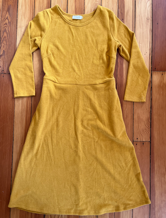 Roolee Yellow Nursing-Friendly Dress - Size Small - Midi Length - NWOT