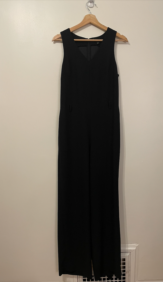 New, never worn - Banana Republic black jumpsuit - sleeveless, v-neck - women's size 2