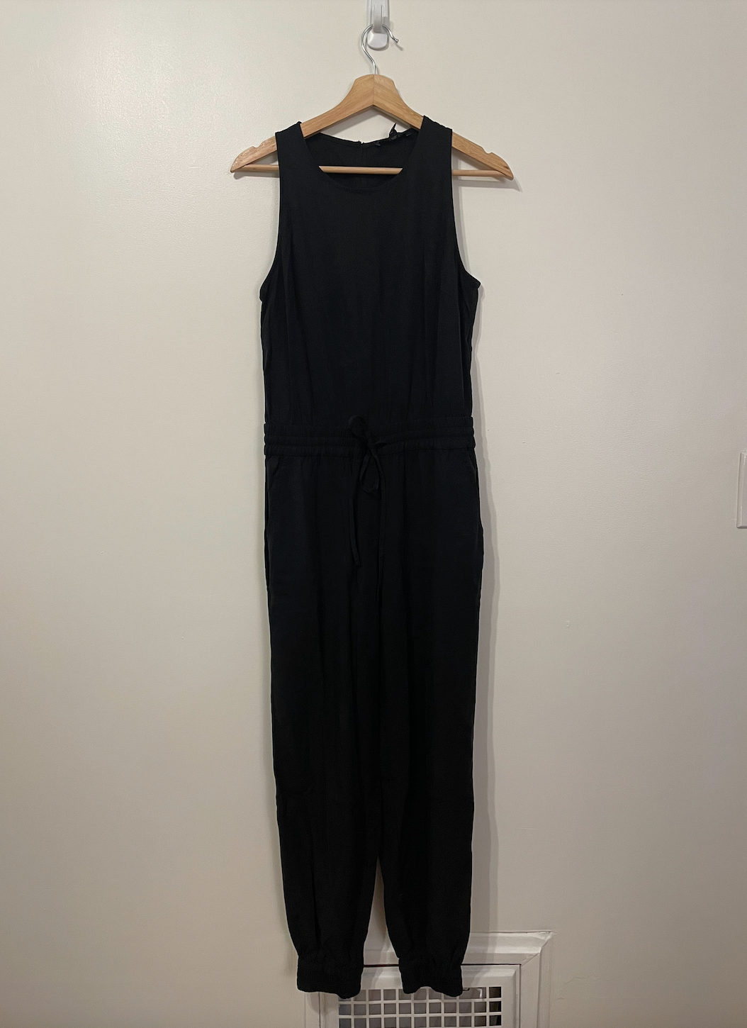 New with tags - Banana Republic black jumpsuit - women's size 2 - casual, elastic around ankles - sleeveless