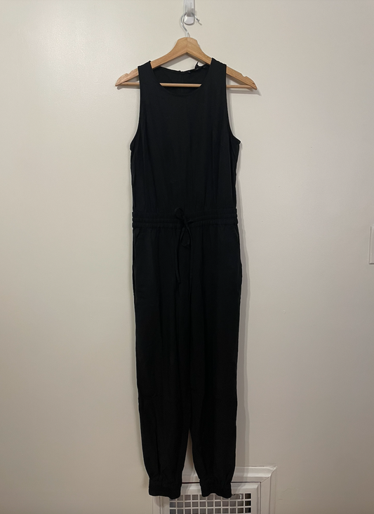 New with tags - Banana Republic black jumpsuit - women's size 2 - casual, elastic around ankles - sleeveless