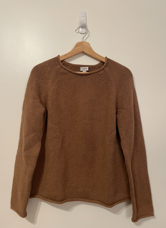 J Crew camel color sweater - size women's large