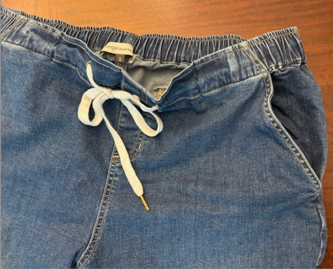 Seller 34 Angel Maternity Relaxed Fit Denim Blue Jeans XL