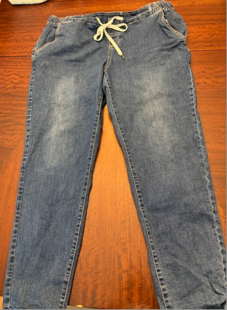 Seller 34 Angel Maternity Relaxed Fit Denim Blue Jeans XL