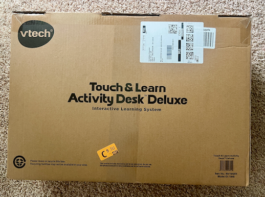 Seller #165 Vtech Touch & Learn Activity Desk Deluxe - New in Box