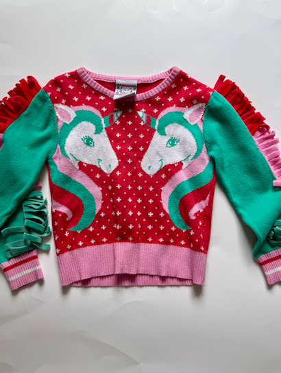Seller #165 Girls 2T Unicorn Holiday Sweater