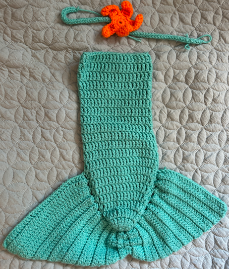 Seller #5 - Handmade Mermaid Outfit - Infant 0/3