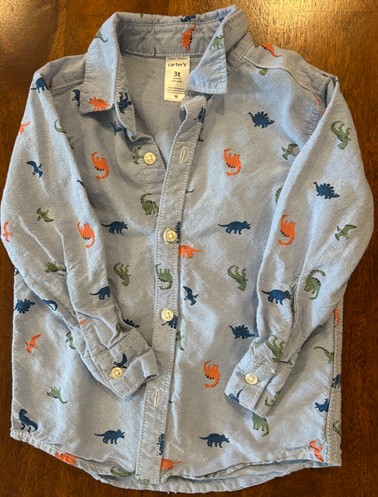 Seller #5 - Dinosaur Button-Up 3T