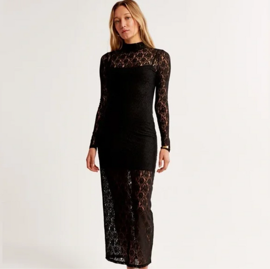 #222 Women's S/P Abercrombie Midi Lace Dress NWT