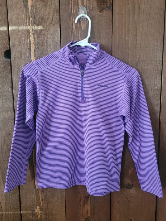 #109 Patagonia Capilene Base Layer Quarter-Zip Girl's Size M (10)