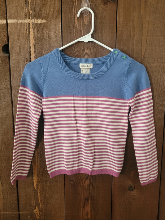 #109 Matilda Jane Stripe Knit Sweater Girl's Size 8