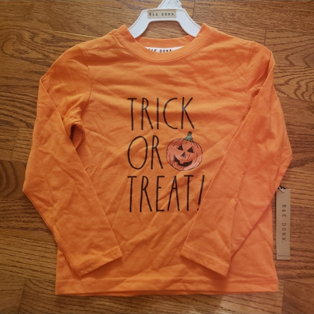 #167 NWT Rae Dunn Sz 6 Trick or Treat Halloween Tee